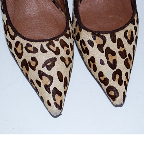 Jeffrey Campbell calf hair leopard kitten heels Sz 6 - Picture 5 of 6